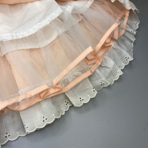 VTG Lilo California Full Circle Dress Girls Sz 5 Pageant Ruffled Tiered Party - Picture 9 of 12